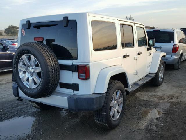 1C4BJWEG3FL708622 - 2015 JEEP WRANGLER U WHITE photo 4