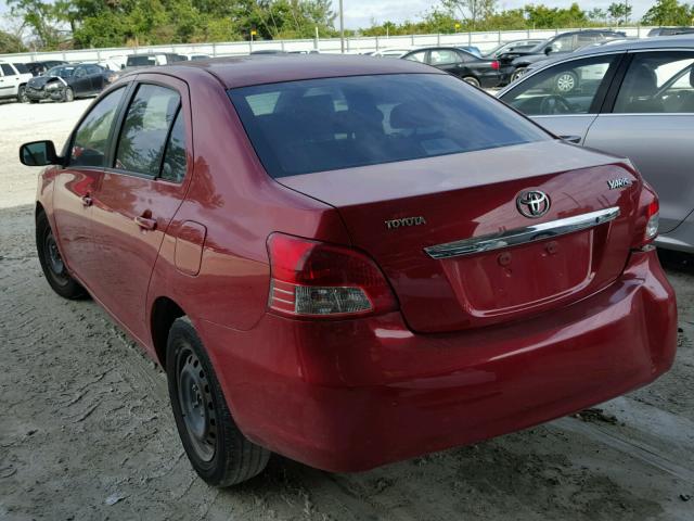 JTDBT923371184091 - 2007 TOYOTA YARIS RED photo 3