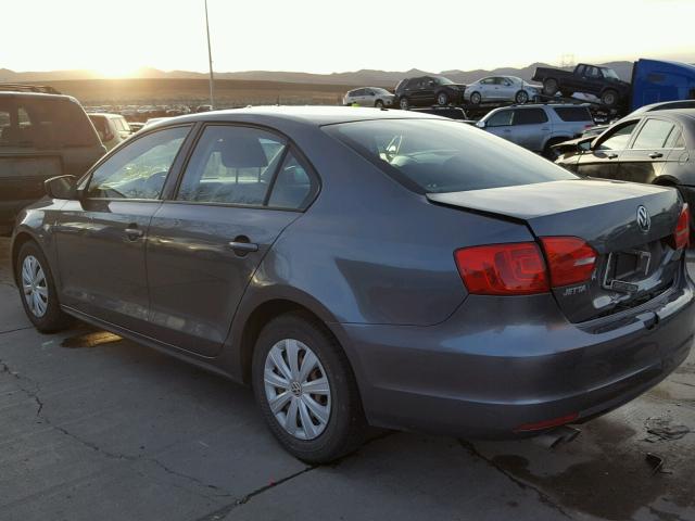 3VW1K7AJ1CM426440 - 2012 VOLKSWAGEN JETTA BASE 蓝色 照片 3