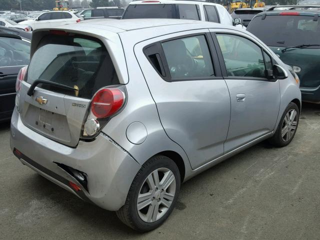 KL8CB6S9XFC753282 - 2015 CHEVROLET SPARK LS SILVER photo 4