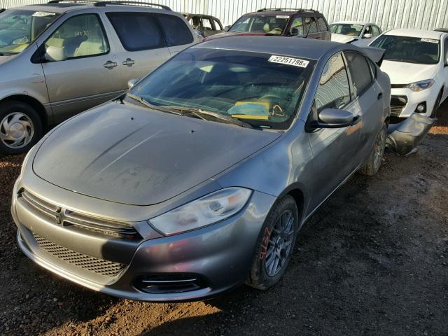 1C3CDFAA4DD100732 - 2013 DODGE DART SE GRAY photo 2