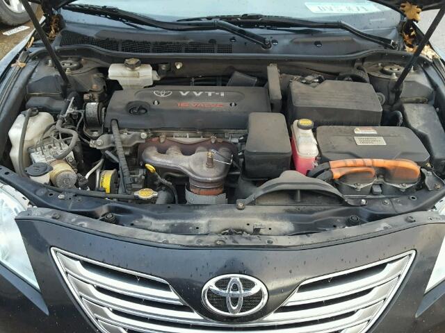 4T1BB46K39U087431 - 2009 TOYOTA CAMRY HYBR BLACK photo 7