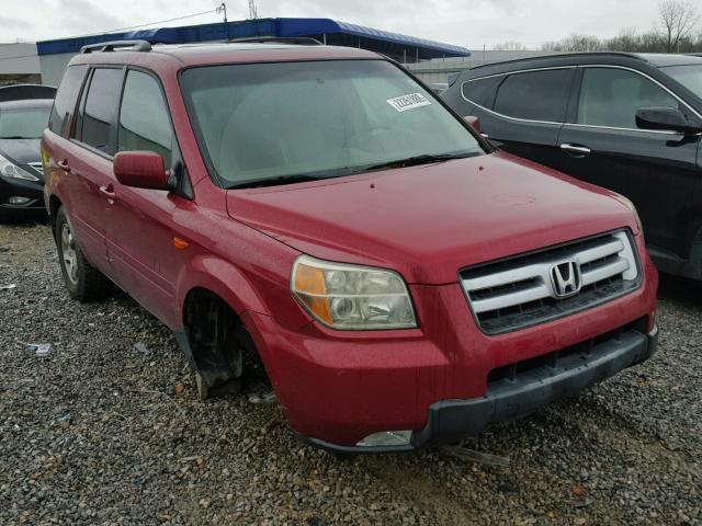 5FNYF28606B003190 - 2006 HONDA PILOT EX RED photo 1