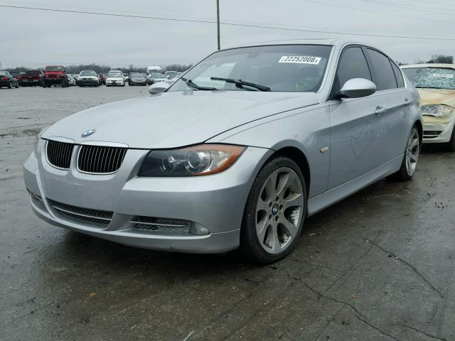 WBAVB77508NH80252 - 2008 BMW 335 I SILVER photo 2