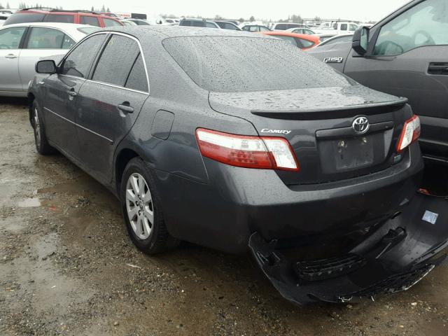 4T1BB46K89U078837 - 2009 TOYOTA CAMRY HYBR GRAY photo 3