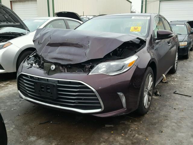 4T1BK1EB1GU202427 - 2016 TOYOTA AVALON XLE BLACK photo 2