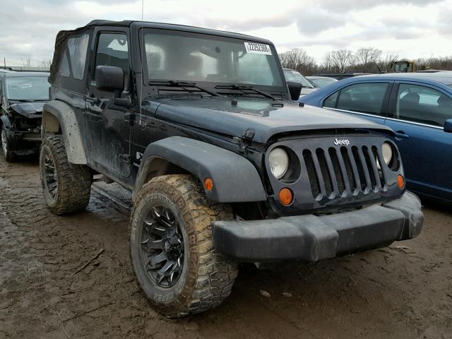 1J4FA24127L230146 - 2007 JEEP WRANGLER X BLACK photo 1