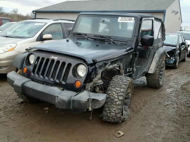 1J4FA24127L230146 - 2007 JEEP WRANGLER X BLACK photo 2