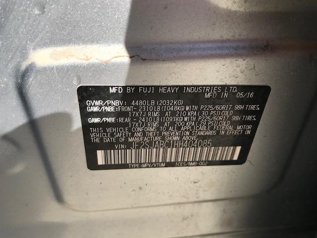 JF2SJABC1HH404085 - 2017 SUBARU FORESTER 2 BLUE photo 10