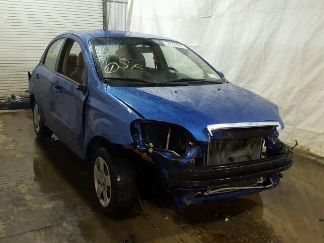 KL1TD5DE3AB105830 - 2010 CHEVROLET AVEO LS BLUE photo 1