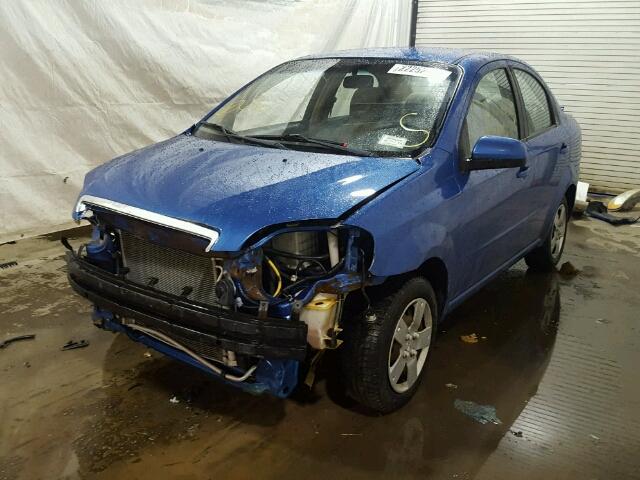 KL1TD5DE3AB105830 - 2010 CHEVROLET AVEO LS BLUE photo 2