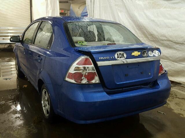 KL1TD5DE3AB105830 - 2010 CHEVROLET AVEO LS BLUE photo 3