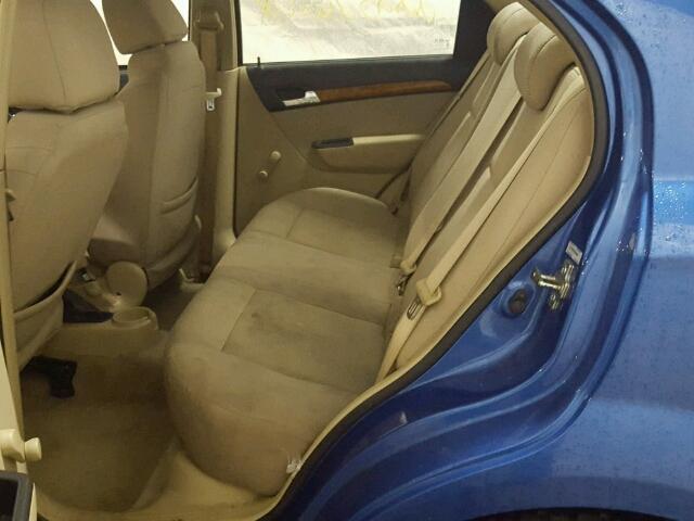 KL1TD5DE3AB105830 - 2010 CHEVROLET AVEO LS BLUE photo 6