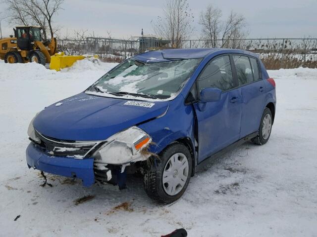 3N1BC1CP0BL488664 - 2011 NISSAN VERSA S BLUE photo 2