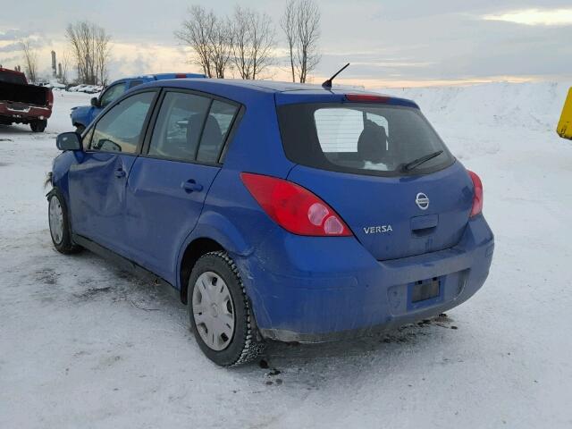 3N1BC1CP0BL488664 - 2011 NISSAN VERSA S BLUE photo 3