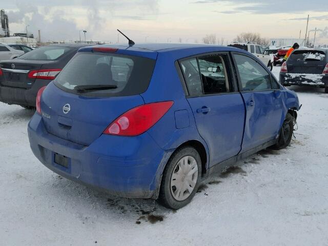 3N1BC1CP0BL488664 - 2011 NISSAN VERSA S BLUE photo 4