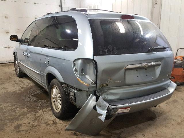 2C8GT54L04R578486 - 2004 CHRYSLER TOWN & COU SILVER photo 3