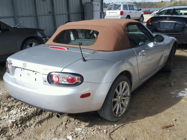 JM1NC25F460102996 - 2006 MAZDA MX-5 MIATA SILVER photo 4