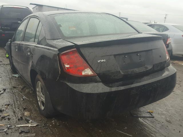 1G8AG52F24Z139055 - 2004 SATURN ION LEVEL BLACK photo 3