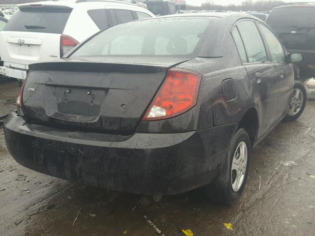 1G8AG52F24Z139055 - 2004 SATURN ION LEVEL BLACK photo 4