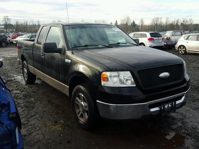 1FTRX12W86NA17358 - 2006 FORD F150 BLACK photo 1