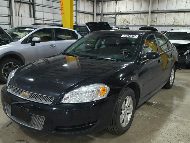 2G1WF5E34C1305740 - 2012 CHEVROLET IMPALA LS BLACK photo 2