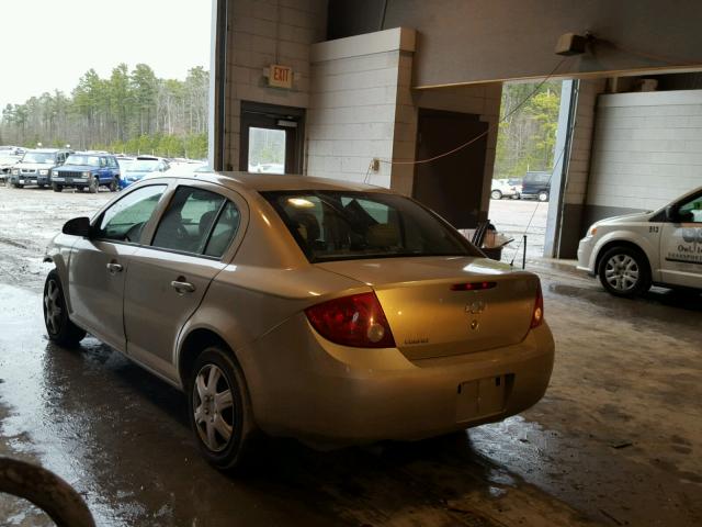 1G1AK52F657576602 - 2005 CHEVROLET COBALT TAN photo 3