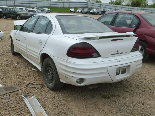 1G2NF52T11C236816 - 2001 PONTIAC GRAND AM S WHITE photo 3