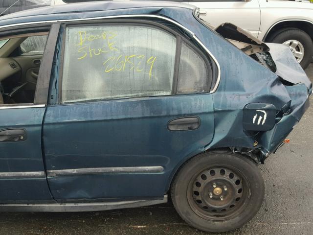 2HGEJ6601TH531013 - 1996 HONDA CIVIC LX GREEN photo 10