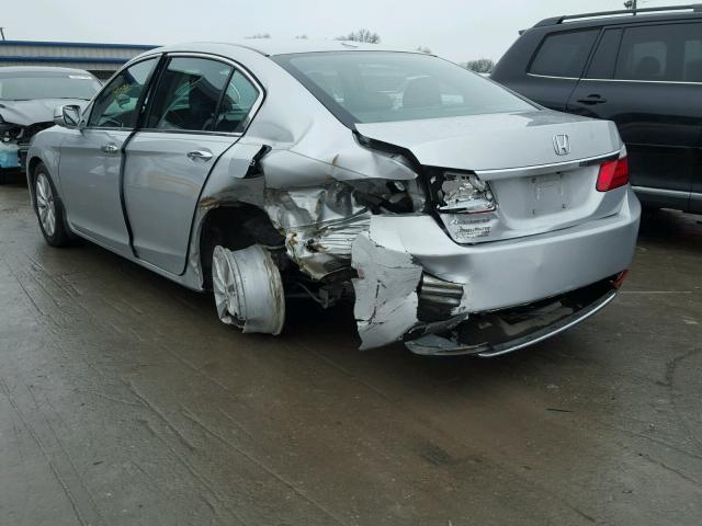 1HGCR2F83EA293486 - 2014 HONDA ACCORD EXL SILVER photo 3