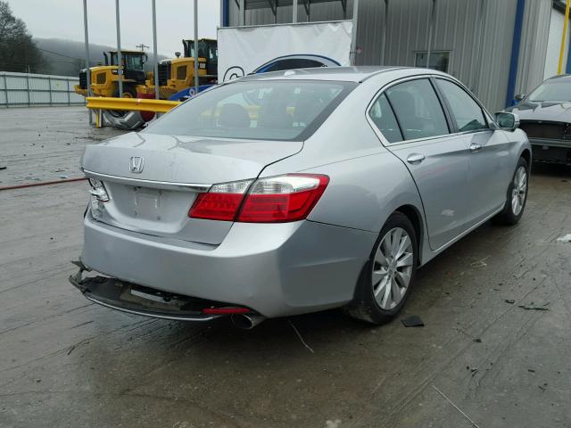 1HGCR2F83EA293486 - 2014 HONDA ACCORD EXL SILVER photo 4