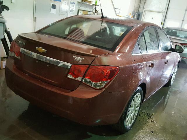 1G1PH5SB5D7192671 - 2013 CHEVROLET CRUZE ECO BROWN photo 4