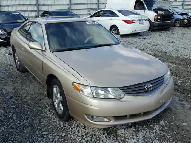 2T1CF22P42C572277 - 2002 TOYOTA CAMRY SOLA GOLD photo 1