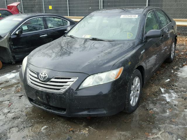 4T1BB46K78U034830 - 2008 TOYOTA CAMRY HYBR BLACK photo 2