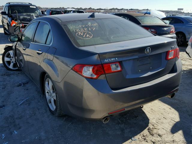 JH4CU2F69AC037703 - 2010 ACURA TSX GRAY photo 3