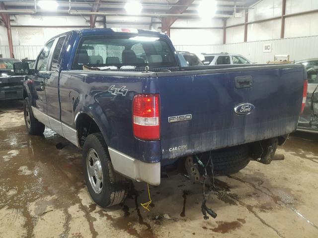 1FTPX14V07FB70162 - 2007 FORD F150 BLUE photo 3