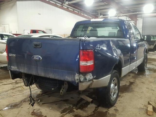 1FTPX14V07FB70162 - 2007 FORD F150 BLUE photo 4