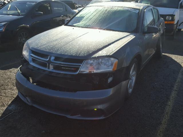 1C3CDZAB8DN717166 - 2013 DODGE AVENGER SE CHARCOAL photo 2