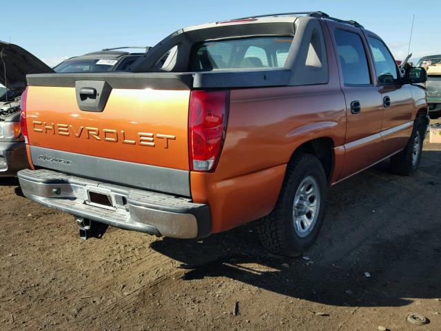 3GNEC12Z15G268595 - 2005 CHEVROLET AVALANCHE ORANGE photo 4