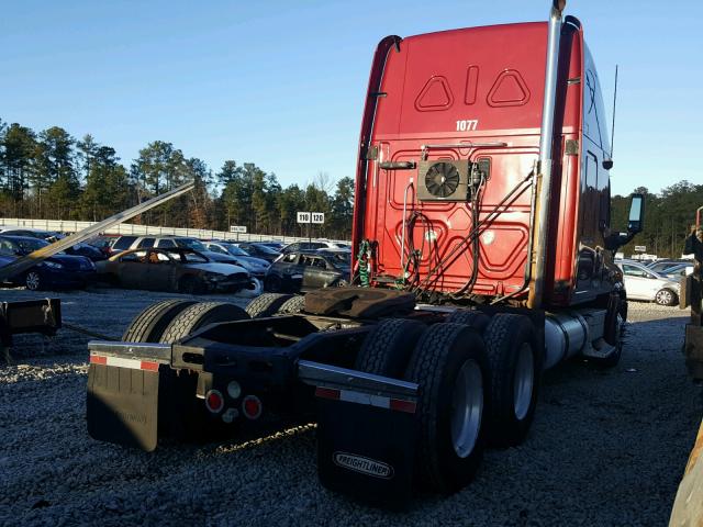 1FUJGLCV49LAF8124 - 2009 FREIGHTLINER CASCADIA 1 RED photo 4