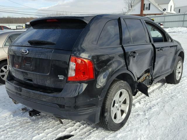 2FMDK4JC7DBE05588 - 2013 FORD EDGE SEL BLACK photo 4