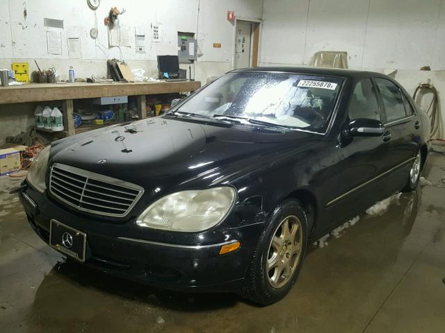 WDBNG75J11A211584 - 2001 MERCEDES-BENZ S 500 BLACK photo 2