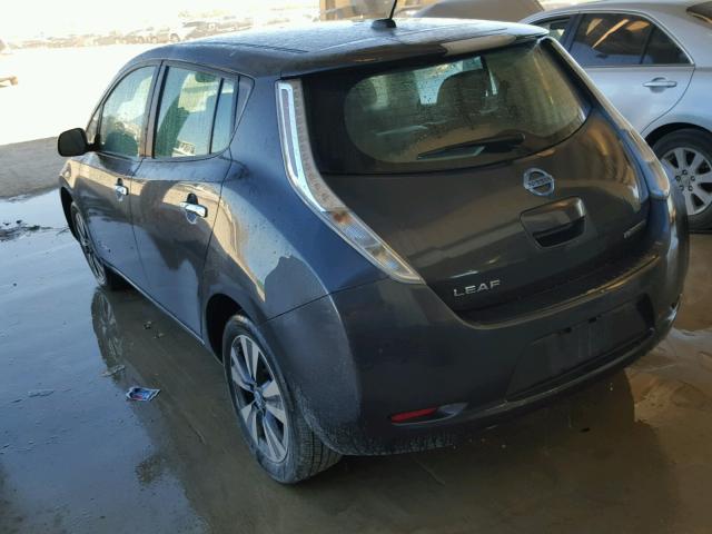 1N4AZ0CP1DC404440 - 2013 NISSAN LEAF S GRAY photo 3