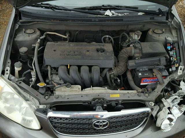 1NXBR32E75Z360130 - 2005 TOYOTA COROLLA CE GRAY photo 7