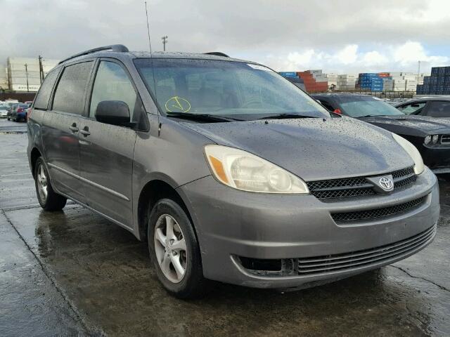 5TDZA23C04S103685 - 2004 TOYOTA SIENNA CE GRAY photo 1