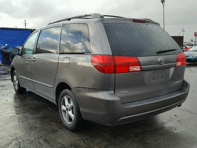 5TDZA23C04S103685 - 2004 TOYOTA SIENNA CE GRAY photo 3