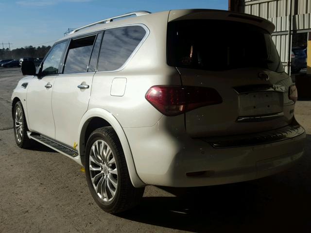 JN8AZ2NF4G9613526 - 2016 INFINITI QX80 WHITE photo 3