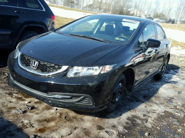 19XFB2F89EE251949 - 2014 HONDA CIVIC EX BLACK photo 2