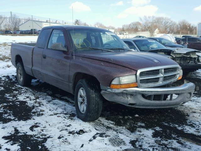 1D7HL42X03S213136 - 2003 DODGE DAKOTA SLT MAROON photo 1