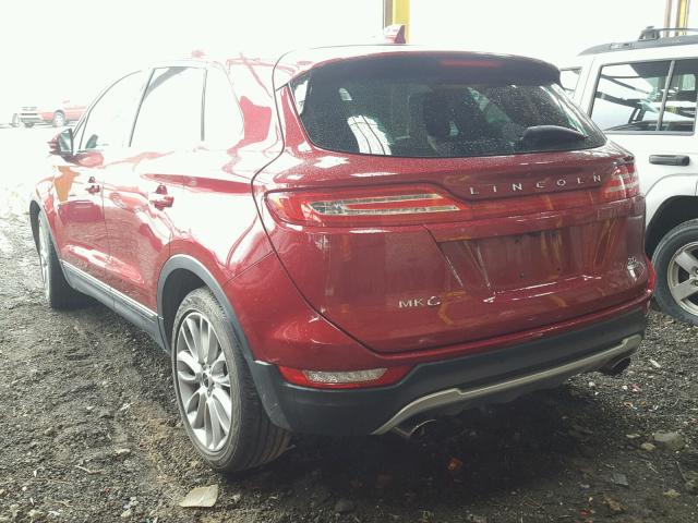 5LMCJ1A92FUJ12791 - 2015 LINCOLN MKC RED photo 3